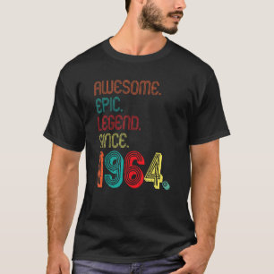 Camiseta Magnífica leyenda épica desde 1964 58 años de edad