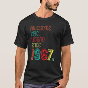 Camiseta Magnífica leyenda épica desde 1967 55 años de edad