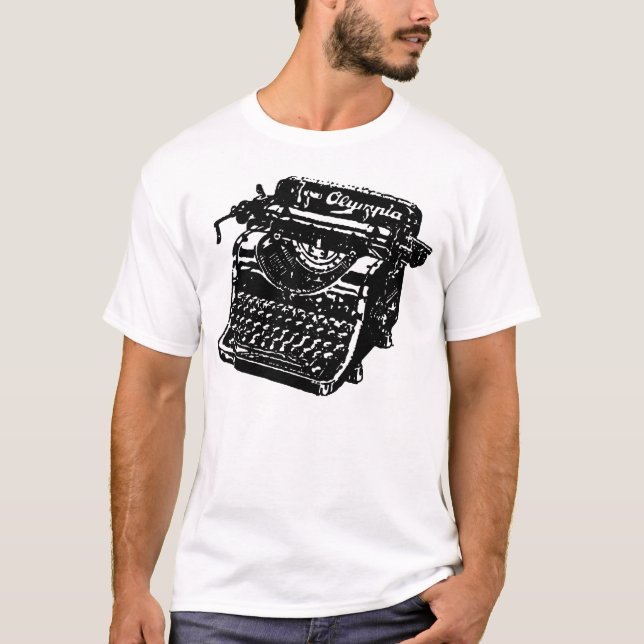 Camiseta Magnífica máquina de escribir en Olimpia (Anverso)