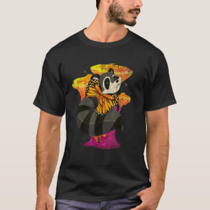 Camiseta Magnífica Mariposa Insectos Bosques Raccoon