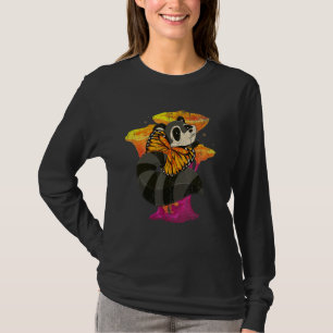 Camiseta Magnífica Mariposa Insectos Bosques Raccoon