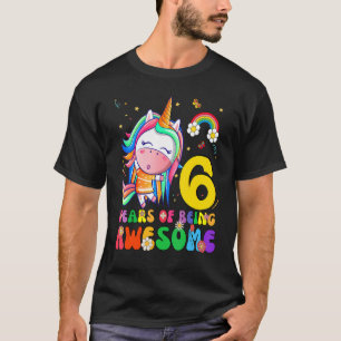 Camiseta Magnífica princesa Unicornio cumpleaños Chica de 6