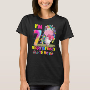Camiseta Magnífica princesa Unicornio Cumpleaños Chica de 7
