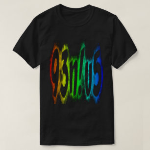 Camiseta Magnífica tipografía brillantes colores arcoiris