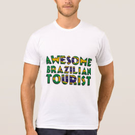 Camiseta Magnífica tipografía de bandera turística brasileñ