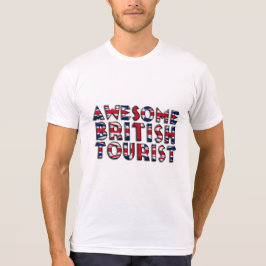 Camiseta Magnífica tipografía de bandera turística británic