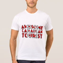 Camiseta Magnífica tipografía de bandera turística canadien