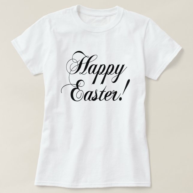 Camiseta Magnífica tipografía elegante de Pascua (Diseño del anverso)