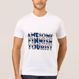Camiseta Magnífica tipografía finlandesa de bandera turísti