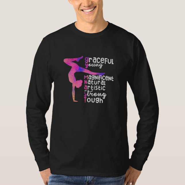 Camiseta Magnífica y elegante gimnasta natural (Anverso)