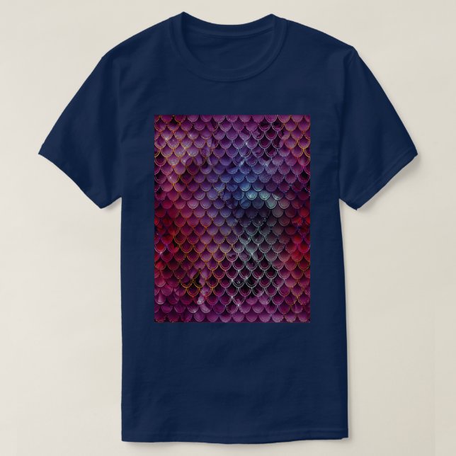 Camiseta Magníficas escalas de sirenas para la sirena (Diseño del anverso)