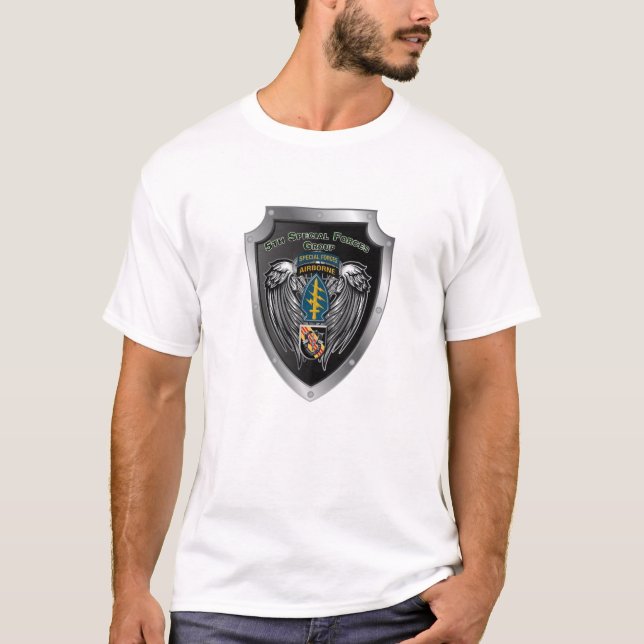 Camiseta Magnífico 5º Grupo de Fuerzas Especiales (Airborne (Anverso)