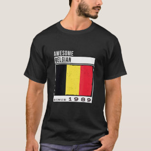 Camiseta Magnífico belga desde 1989 33° cumpleaños de Bélgi