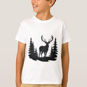 Camiseta Magnífico Buck Entre Pinos