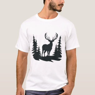 Camiseta Magnífico Buck Entre Pinos