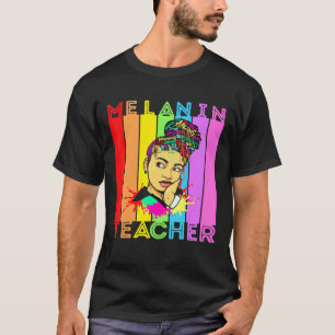 Camiseta Magnífico Chica Negro Magic Melanin Poppin School