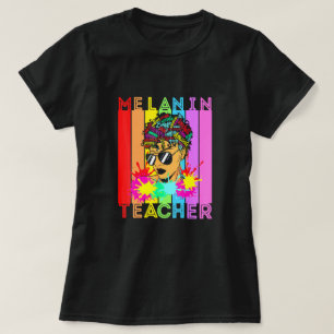 Camiseta Magnífico Chica Negro Magic Melanin Poppin School 