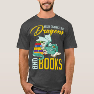 Camiseta Magnífico Dragon Lover Libro Lover Leer libro grac