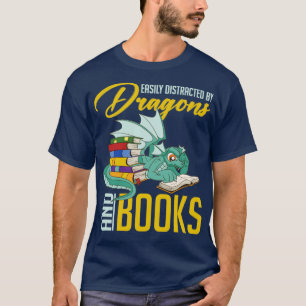 Camiseta Magnífico Dragon Lover Libro Lover Leer libro grac