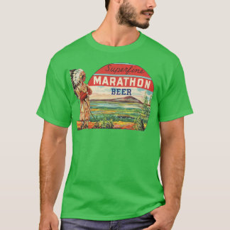 Camiseta Magnífico Marathon Beer Retro Defunción Wisconsin