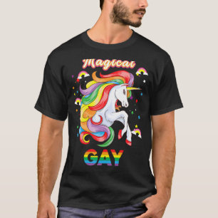 Camiseta Magnífico Orgullo Gay Unicornio Lgbt Gay Lgbtq Rai