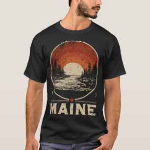 Camiseta Magnífico paisaje de arte japonés de viajes del so