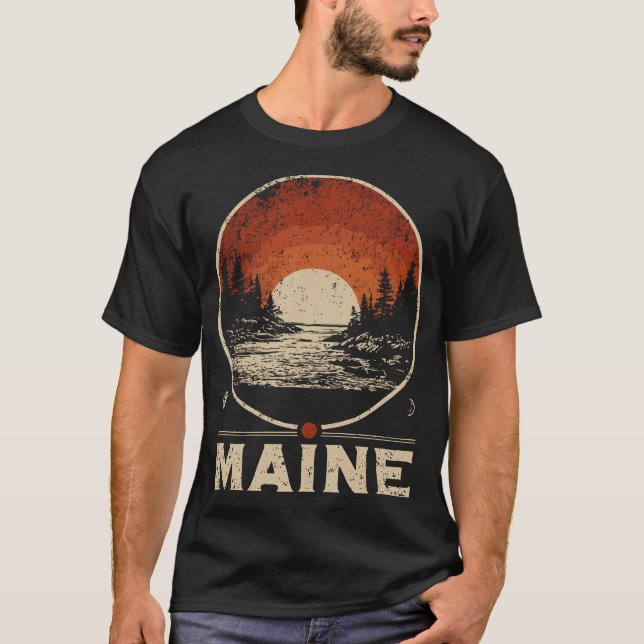 Camiseta Magnífico paisaje de arte japonés de viajes del so (Anverso)