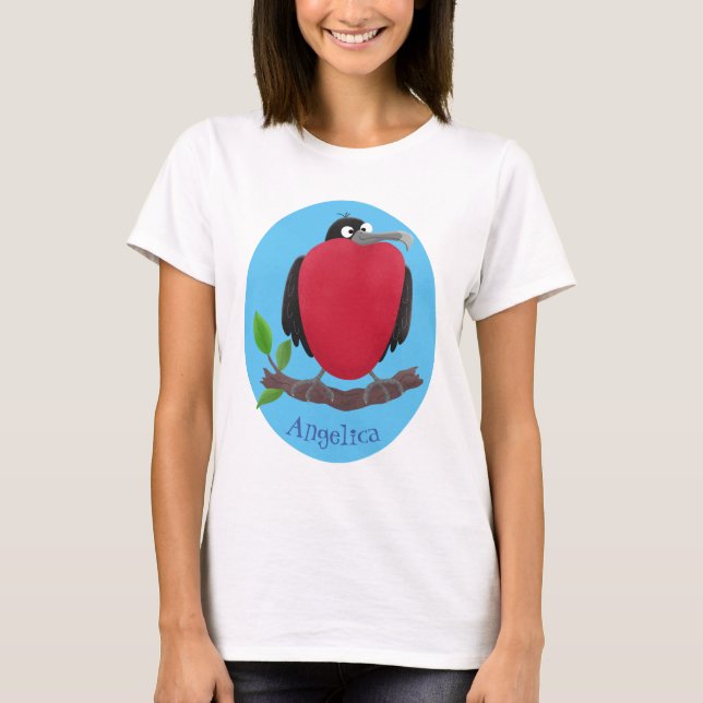 Camiseta Magnífico personalizado de pájaro fragata (Anverso)