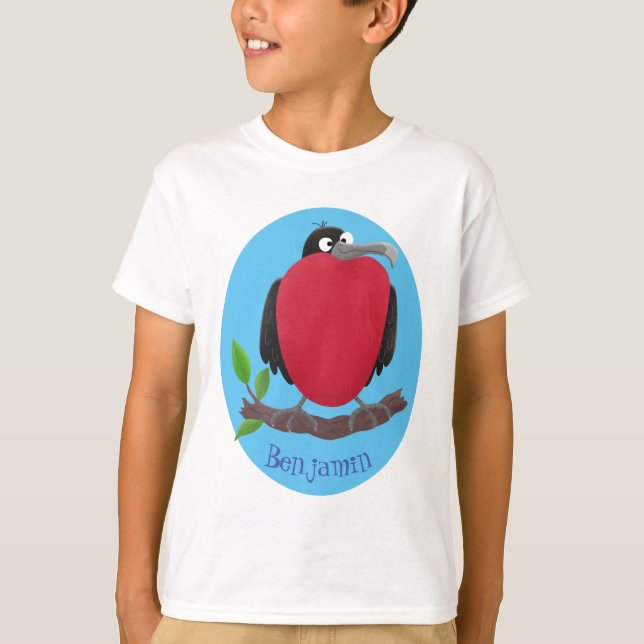 Camiseta Magnífico personalizado de pájaro fragata (Anverso)