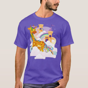 Camiseta Magnífico unicornio ama a la jirafa animal african