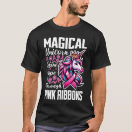 Camiseta Magnífico unicornio brilla esperanza a través de c