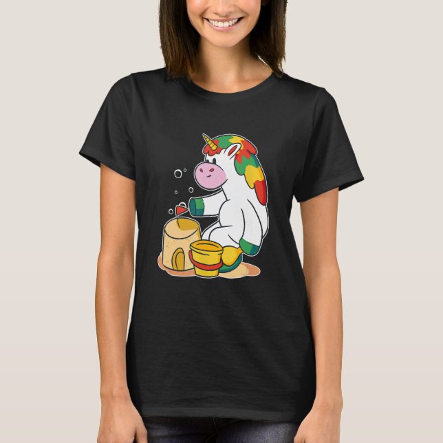 Camiseta Magnífico unicornio divertido y caprichoso para un (Anverso)