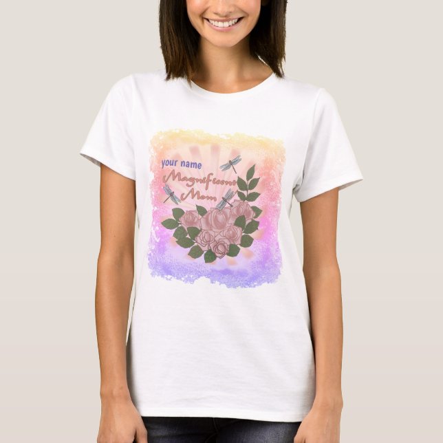 Camiseta Magníficos Rosas de mamá (Anverso)