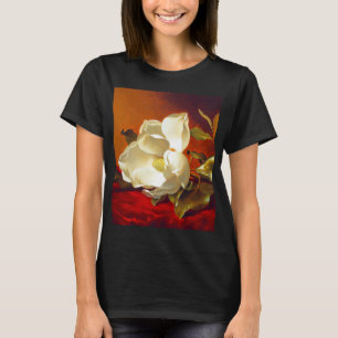 Camiseta Magnolia en Terciopelo Rojo Martin Johnson Heade