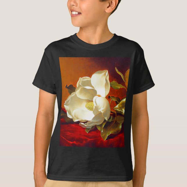 Camiseta Magnolia en Terciopelo Rojo Martin Johnson Heade (Anverso)
