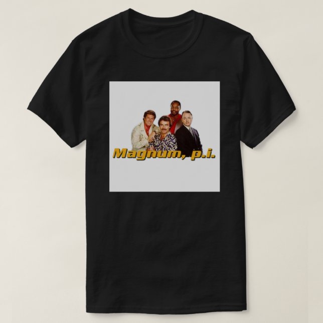 Camiseta Magnum P.I 80s Mostrar Poster.png (Diseño del anverso)