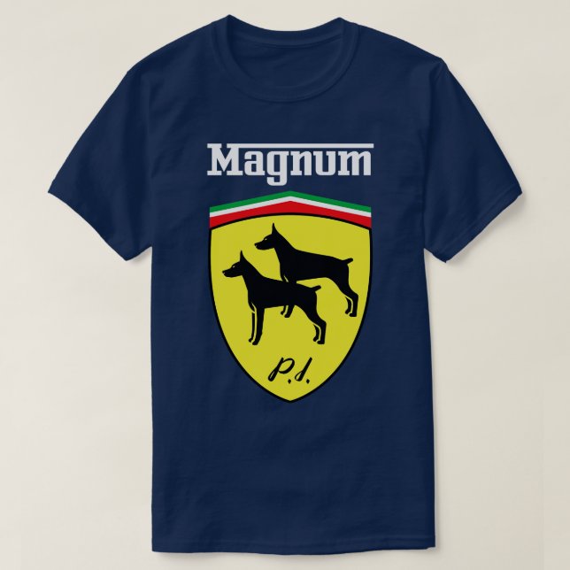 Camiseta Magnum Shield Tejidos oscuros TShirt (Diseño del anverso)