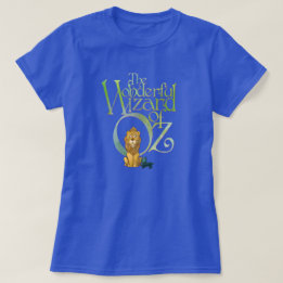 Camiseta Mago clásico de Oz - León cobarde y teta tee