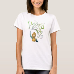 Camiseta Mago clásico de Oz - León cobarde y teta tee