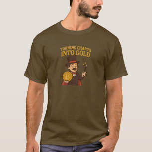 Camiseta Mago de Bitcoin que Convierte Gráficos en Oro