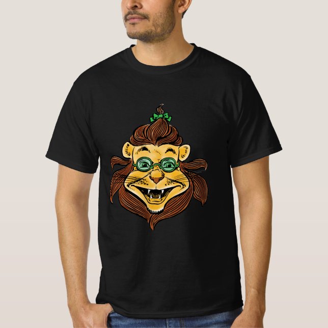 Camiseta Mago de cosecha de Oz, León con gafas verdes (Anverso)
