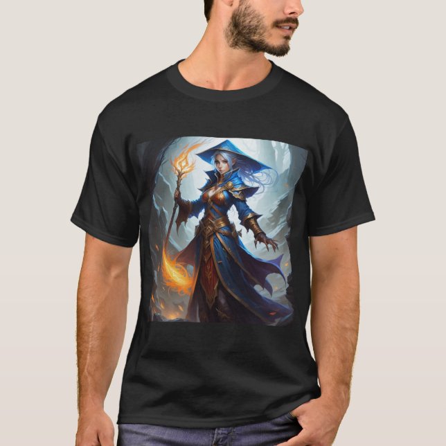 Camiseta Mago de fuego (Anverso)