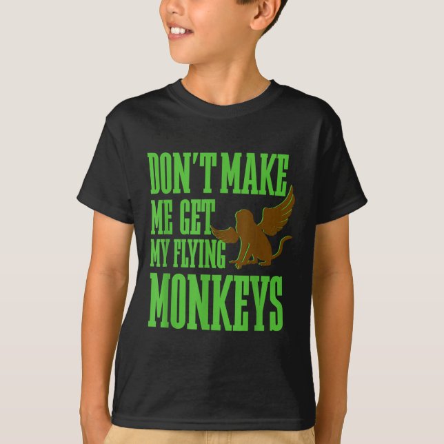 Camiseta Mago De La Bruja Malvada De Oz Consigue Mis Monos  (Anverso)