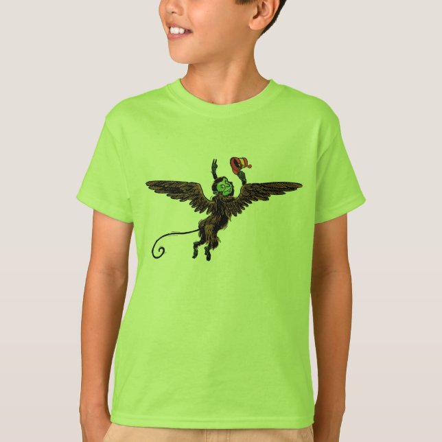 Camiseta Mago de las cosechas de oro, mono volador malvado (Anverso)