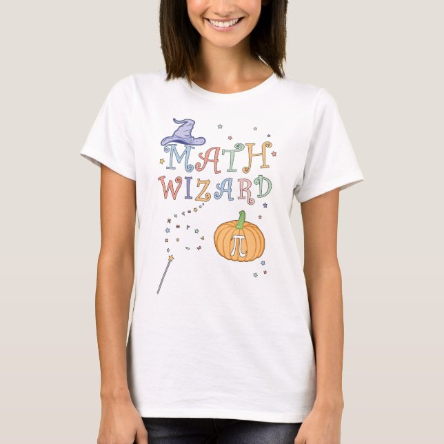Camiseta Mago de matemáticas de calabaza de calabaza mate p (Anverso)