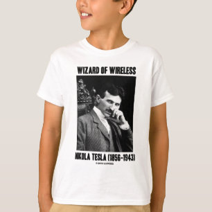 Camiseta Mago de Nikola Tesla inalámbrica