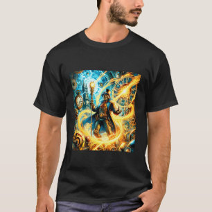 Camiseta Mago de Tiempo de Fantasía Steampunk