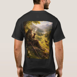 Camiseta mago en una colina