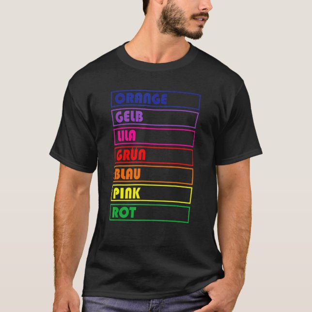 Camiseta Mago Ilusionista Óptico de Colores Arcoíris (Anverso)