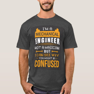 Camiseta Mago Ingeniero Mecánico Muy Bonito